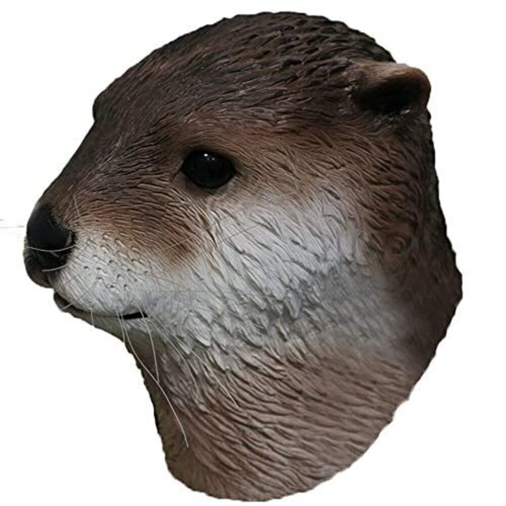 7648 Semiaquatic Otter Mask Latex Full Head Animal Mask Halloween Party